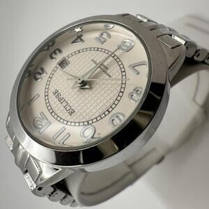 Eclipse Women’s Silver Watch 30mm – Fresh Battery, Date Window, Runs Great